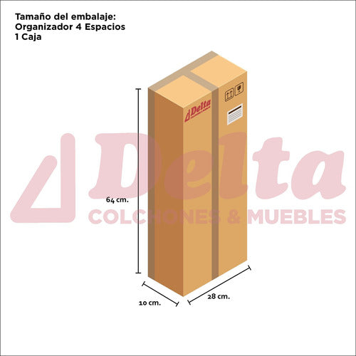 Delta Organizador Estante Nicho Estantería De Pared Aéreo Multiuso 2