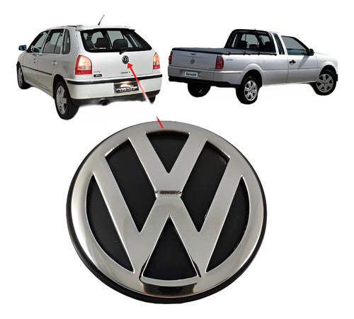 Emblema Logo Vw Saveiro G3 G4 Tapa Trasera 1