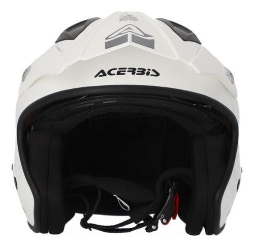 Acerbis Casco Moto Abierto Jet Aria Blanco - Cafe Race 2