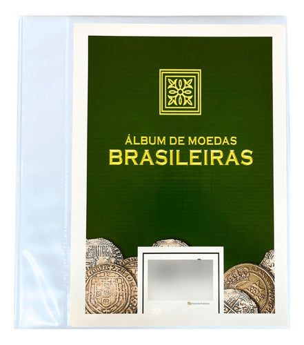 Álbum Branco Para Coleções Numismáticas Moedas Brasileiras 0