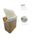 Foldable Bamboo Laundry Basket Reinforced Lightweight 5