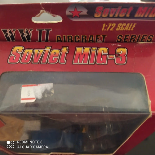 Avión Soviet Mig3 Escala 1 72 Colección 14cm En Caja 1