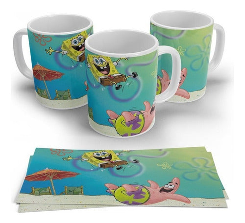 Newcaps Sublimated Ceramic Mug - SpongeBob TV #396 0