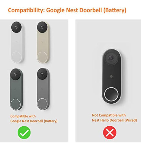 Autosonic Silicone Cover Made for Google Nest Doorbell 1