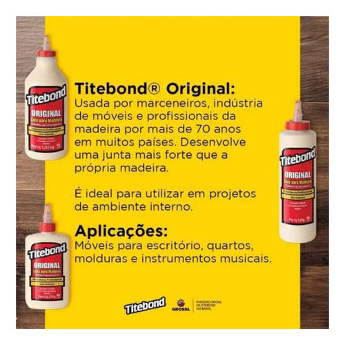 Cola Original Titebond Luthier Instrumentos Violão Guitarra 6