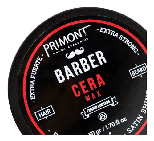Primont Barber Wax Extra Strong Shine Hair Styling Wax 50g 1