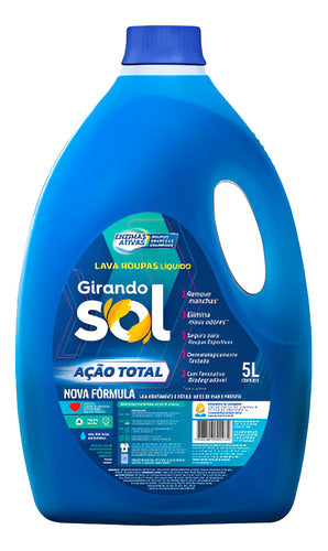 Girando Sol Jabon Liquido Azul 5L P/Maquina 0