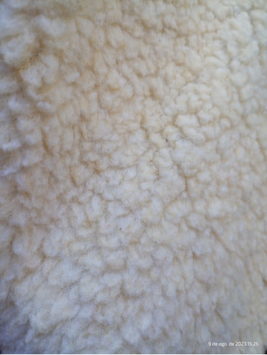 Natural Stiff Sheepskin Fabric 1