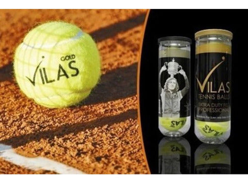 Vilas Gold Tennis Professional Balls Pack X 3 3