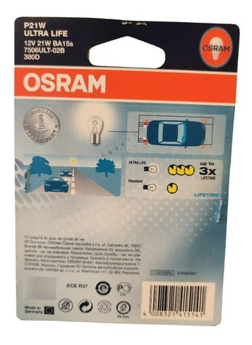 Osram Blister X 2 Turn, Stop, and Reverse Lamps Ultralife 7506 1