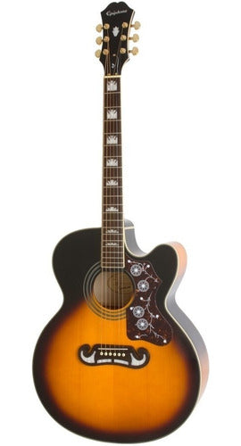 Guitarra Electroacústica EpiPhone Ej200ce Sunburst 1