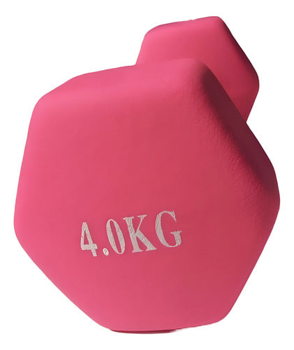 DTS Sport Hexagonal Neoprene Coated Dumbbell 4 Kg 1