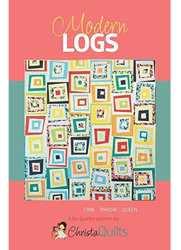 Christa Quilts Modern Log Cabin Quilt Pattern 0