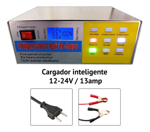 Electroimporta Cargador De Bateria 10 Amp Auto Moto 1