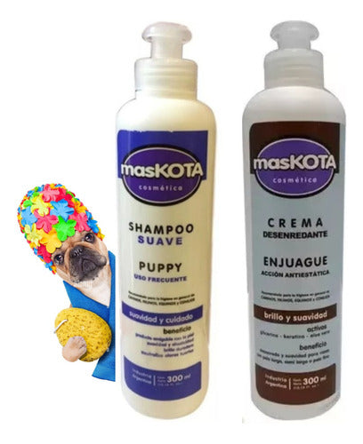 Dermapet Shampoo Acondicionador Maskota Puppy Suave Gatos Perros 0