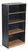 Office Desk Bookcase with Adjustable Shelves and Doors - Tisera Bib-10 2