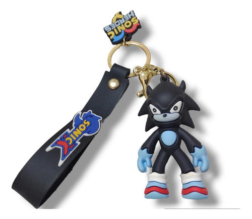 Shadow Sonic Silicone Keychain Clip/Ring/Hook Security 0
