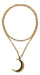 Le Mont Collar Largo 2 En 1 Luna Gold Moda Tendencia 0