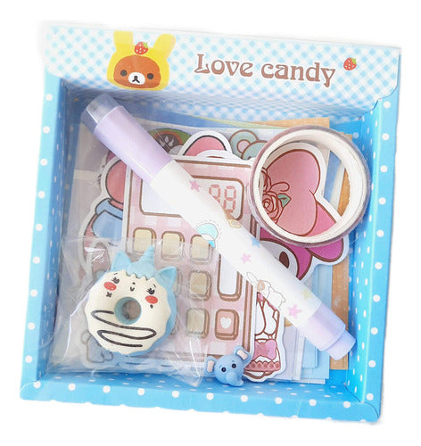 Mini Kawaii Box Stickers Papelería Sanrio Washi Busho Cute 0