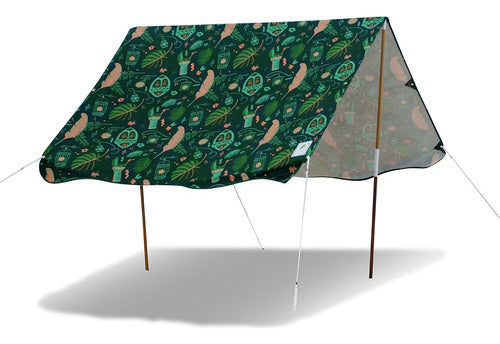 Moku Beach Co Upf 50+ Portable Beach Canopy Tent Set - Monta 0