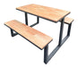 Matnu Picnic Dining Table in Iron and Finger Joint 0