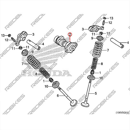 Arbol De Levas Xr 125 L 2014 Original Honda China Lx 3