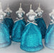 Set of 15 Handcrafted Glitter Finish Dress Candles for 15-Year-Old Ceremony 3