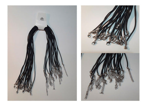 Moda Urbana 150 Rubber Cord Necklaces for Charms 45cm Wholesale 1