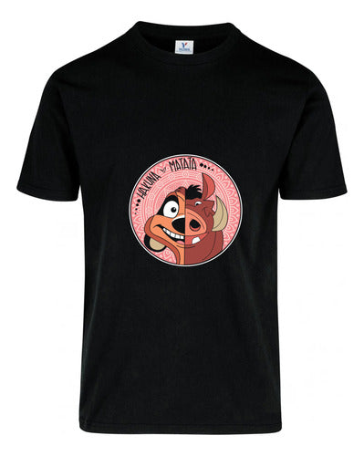 Memo Estampados Hakuna Matata Timon Y Pumba T-Shirt 0