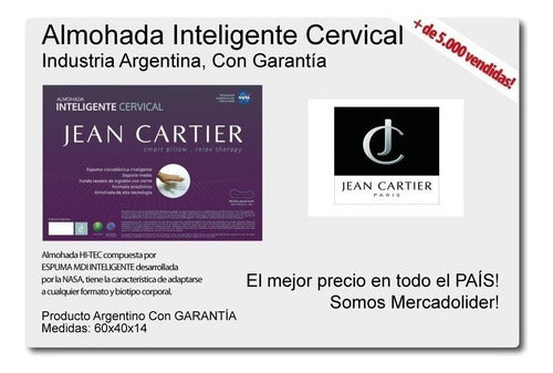 Almohada Cervical Viscoelastica Inteligente J Cartier Set X2 2