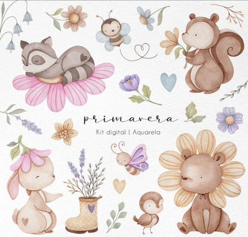 PNG Images Kit Animals Flowers Spring Ni45 0