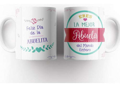 Plantillas Diseños Tazas Abuelos Sublimar Abuela Abuelo Papa 6