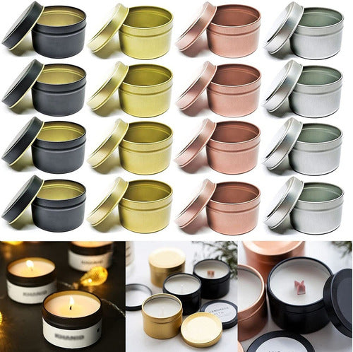 16 Cans of 4 Oz Candle Containers for DIY Candle Making 1