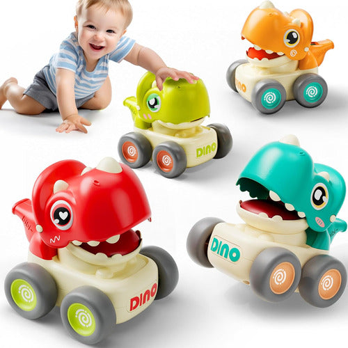 Coches Dinosaurios Para Bebés De 1-, Set De 4-6 Cm 0