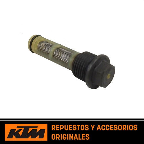 Malla Filtro Y Tapon Descarga Ktm 390 Adventure Original Um 2