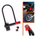 Heavy Duty U-Lock Anti-Theft Steel with 2 Keys for Bicycle Motorcycle 2