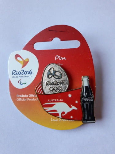 Coca Cola Official Olympic Pin of Australia 0