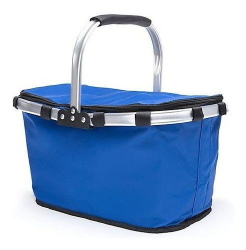 FOLDABLE THERMAL PICNIC BASKET WITH ALUMINUM INTERIOR - OUTGEAR 0
