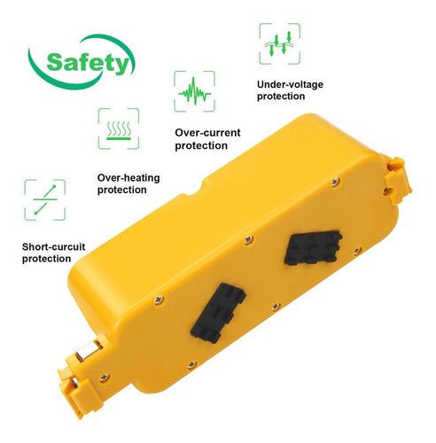 Bateria De 14.4v 3500mah Ni-mh Para Irobot Roomba Serie 400 2