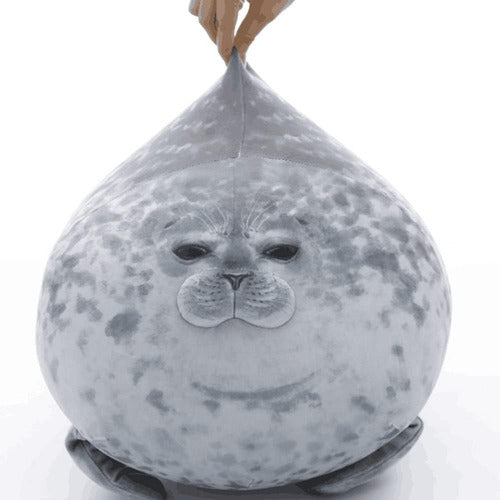 ~? Chubby Spotted Seal Pillow Stuffed Cotton Plush Animal Toy 2