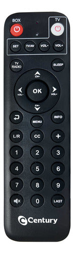 Controle Remoto Receptor Century Midiabox Hdtv B3 - Original 1