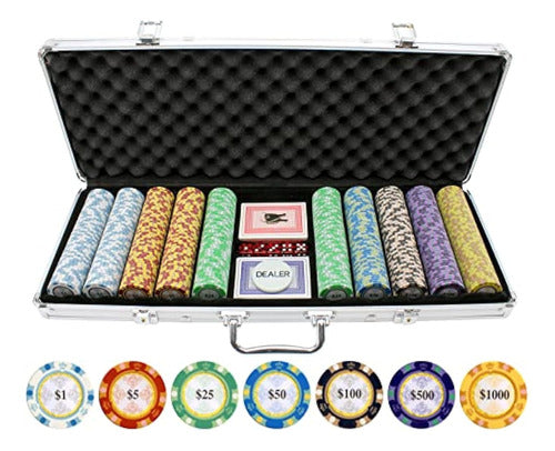 JP Commerce Monte Carlo Clay Poker Chip Set 0