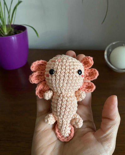 Ajolote/axolote Amigurumi - Muñeco Tejido A Crochet 4