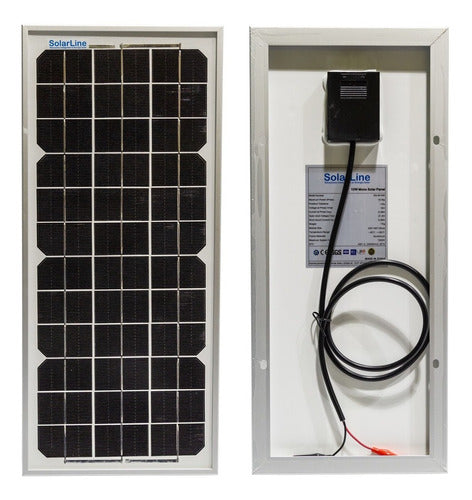 Panel Solar Fotovoltaico 10wp 10watts P/ Cargar Baterías 12v 0