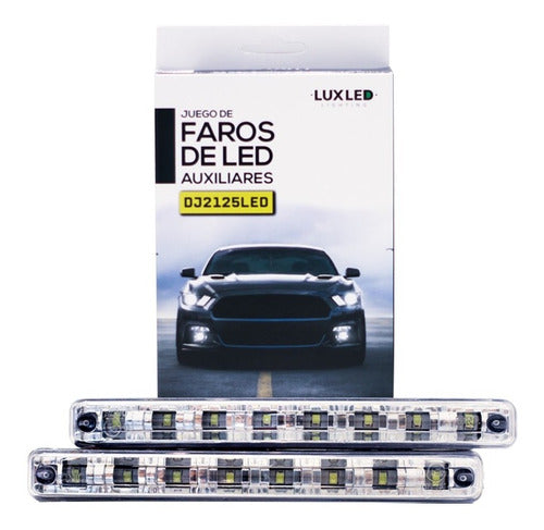 Par De Faros Auxiliares Led Cob 12v Autos Motos Universal 0