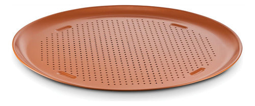 Bovado USA Ceramic Coated Pizza Pan 16" Premium Non-Stick, Oven Safe, Dishwasher Safe - PTFE / PFOA Free 0