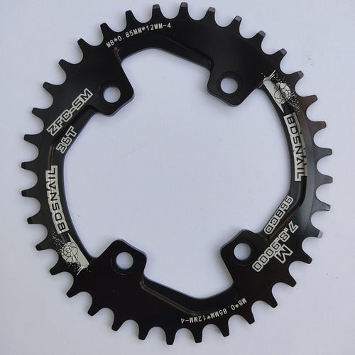 Snail Narrow Wide 36T 96BCD Asymmetric Oval/Round Chainring 5