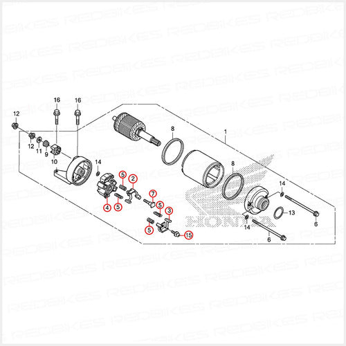 Honda Kit Reparacion Burro Arranque CRF 250 L F Original EC 1