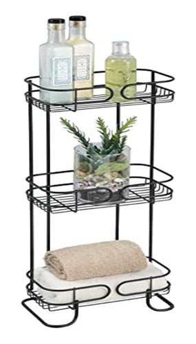 Organizador Baño Caddy Con Cestas Alambre, Colección Neo - 6 1