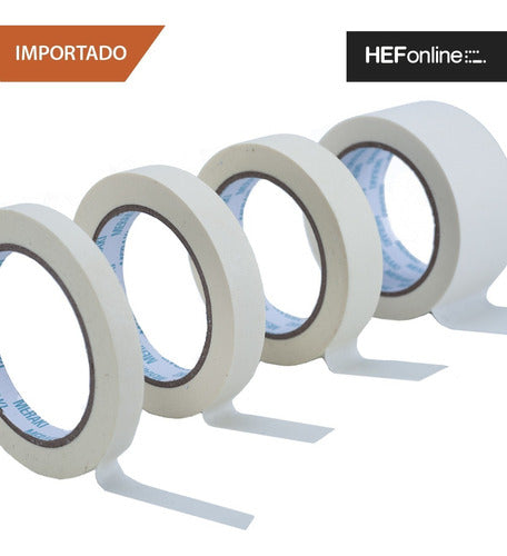 Meraki Pack X36 Cinta Papel Enmascarar Importada Pintor 24mm X40mts 3